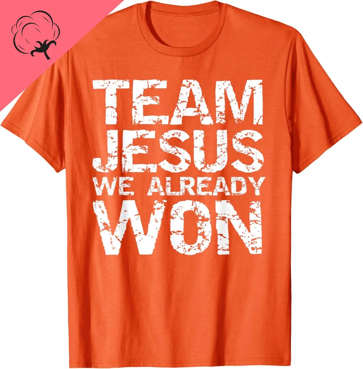 Matching Christian Shirts for Men Team Jesus We Already Won T-Shirt Funny Shirt Mens Clothing Personalized Clothing Ropa Hombre