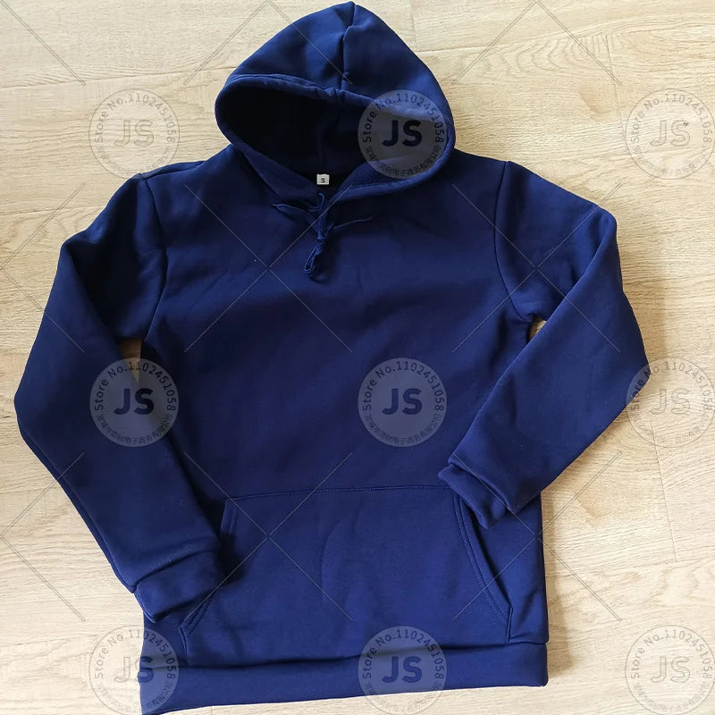 Customized Logo Men Women Autumn Winter Pullover Hoodie Fleece Work Coat Team Club Solid Color Sweater High School Student Top