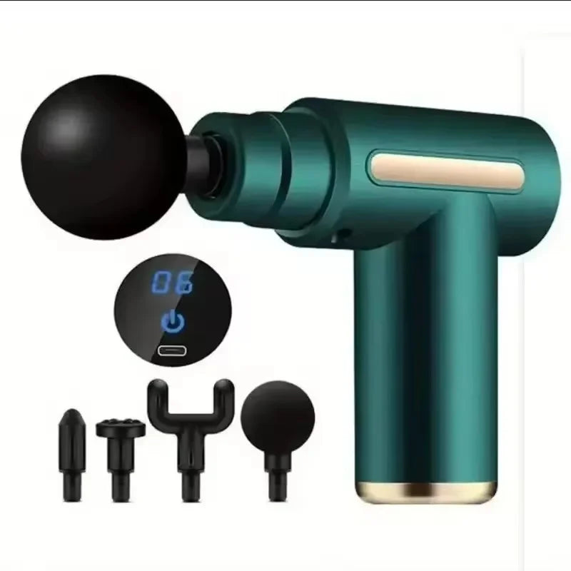 Button Fascia Gun Deep Tissue Massage Mini Lightweight and Adjustable Speed Massage Equipment Suitable for the Body