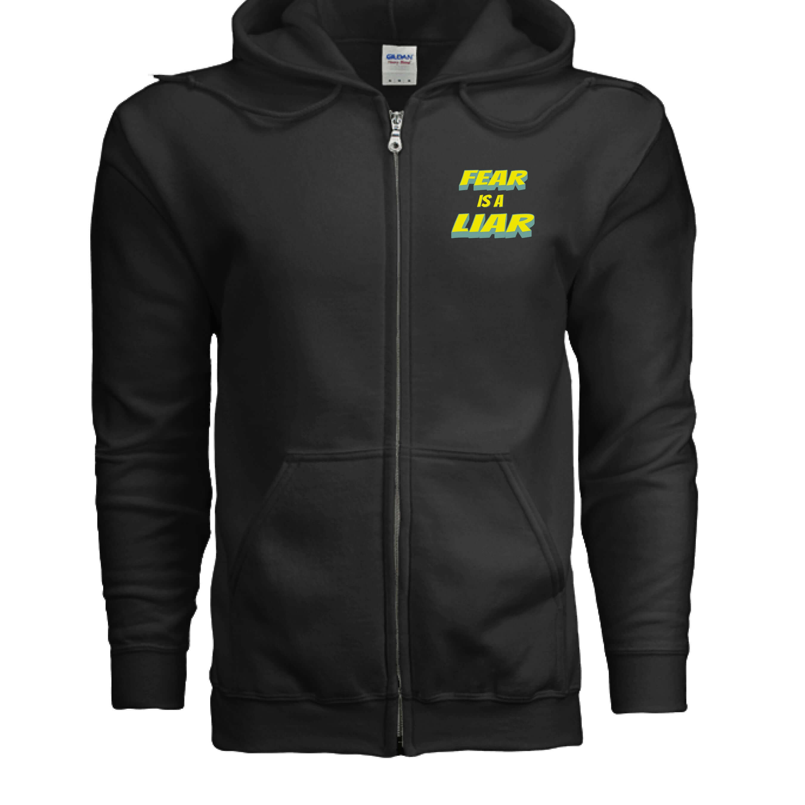 Fear Is a Liar Calm In The Chaos Zip Up Hoodie