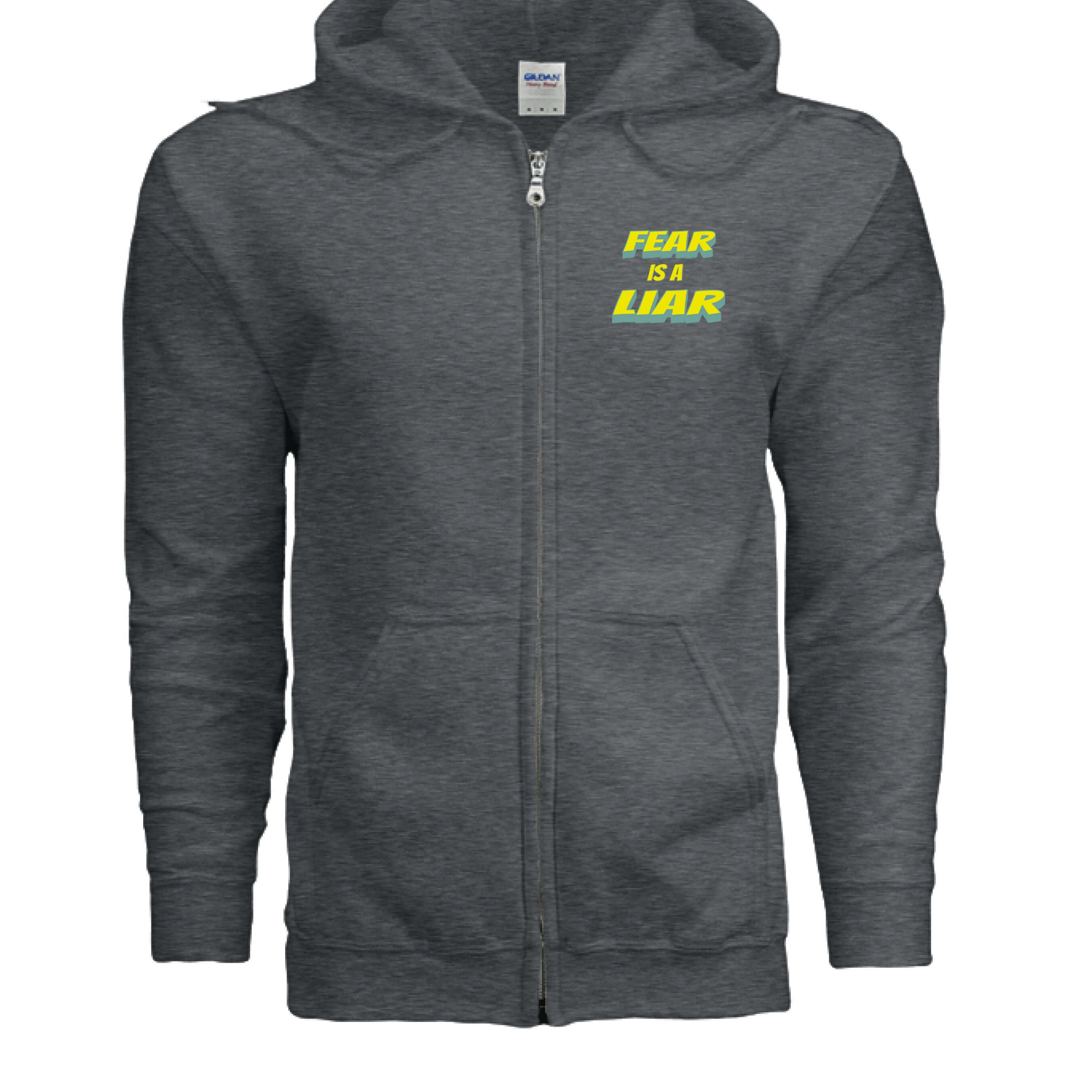 Fear Is a Liar Calm In The Chaos Zip Up Hoodie