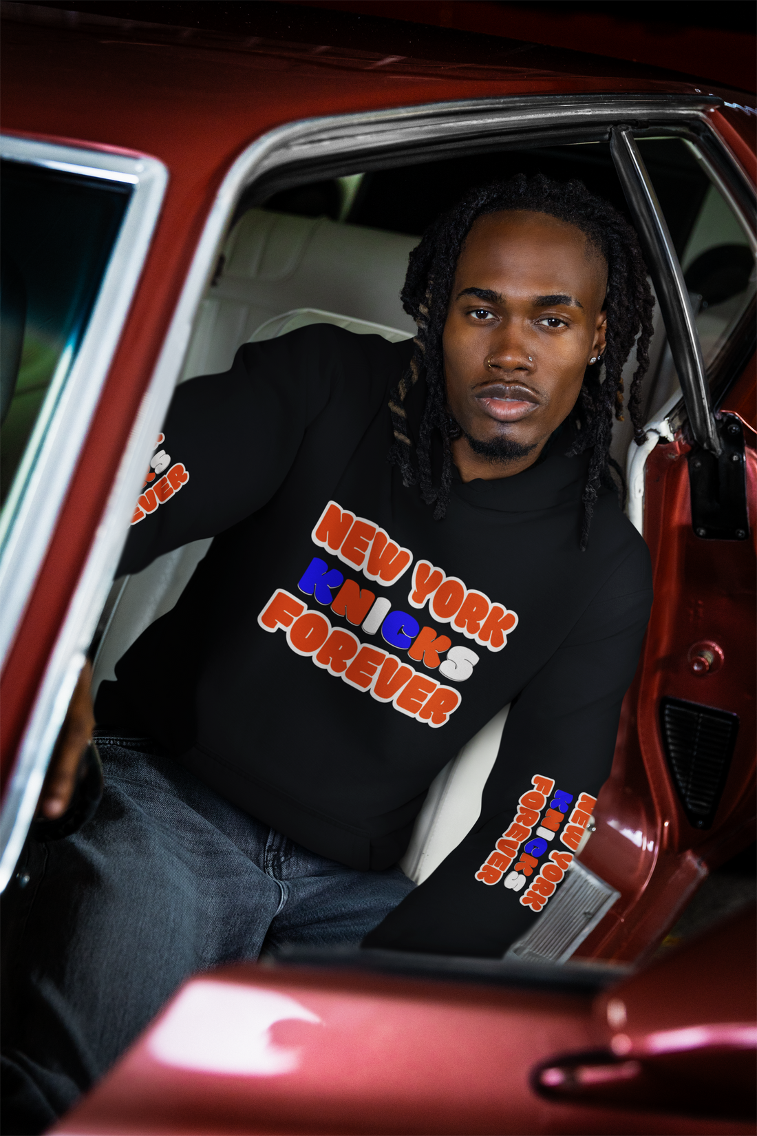 New York Knicks Forever Hoodie, Unisex Sports Sweatshirt, Basketball Fan Apparel, Gifts for Sports Lovers, Casual Streetwear