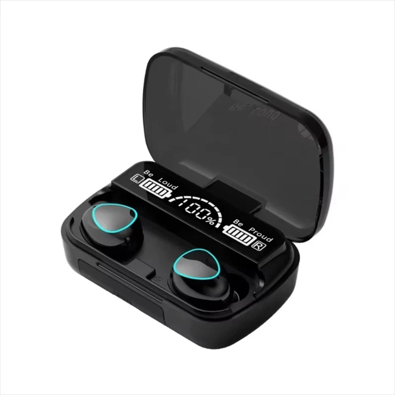 Original M10 Wireless Bluetooth Earpods - All-in-One Sports Headphones with Active Noise Canceling, Stereo Sound &amp; Built-in Mic