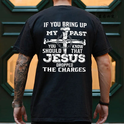 Fashion Graphic Tops Gift for Christian Jesus Streetwear Men Tee Shirt Jesus Christ Back Printing T-Shirt Oversized Y2k Clothing