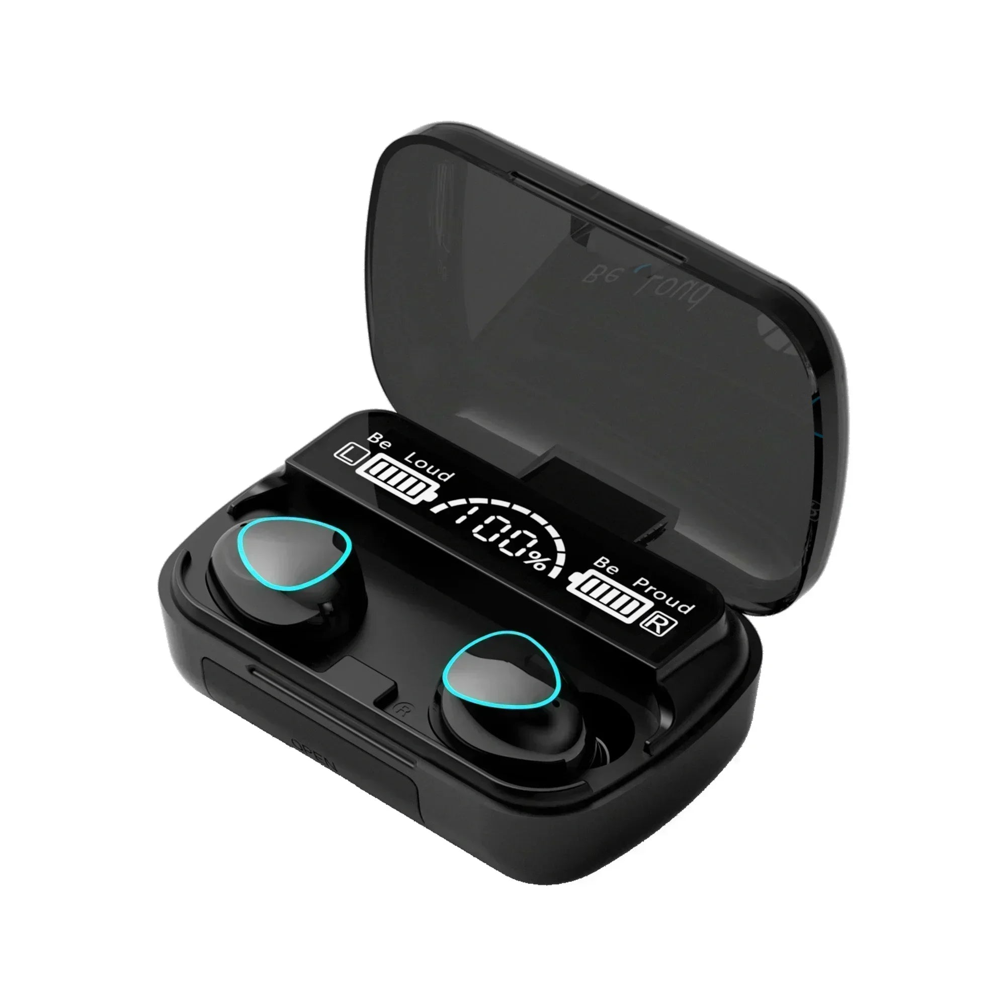Original M10 Wireless Bluetooth Earpods - All-in-One Sports Headphones with Active Noise Canceling, Stereo Sound &amp; Built-in Mic