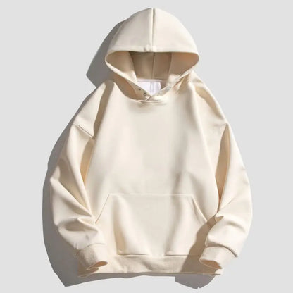 Customized Logo Men Women Autumn Winter Pullover Hoodie Fleece Work Coat Team Club Solid Color Sweater High School Student Top