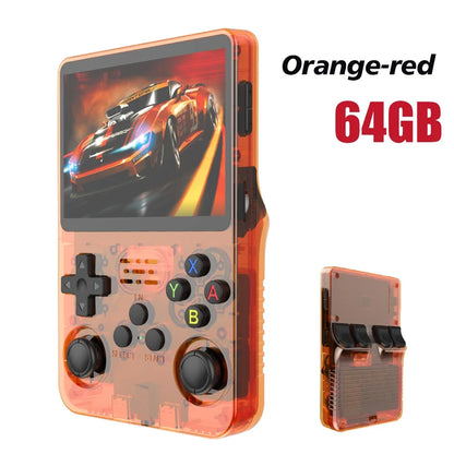 R36S new retro game console 3.5-inch Linux open-source system portable handheld game console with 128GB large memory