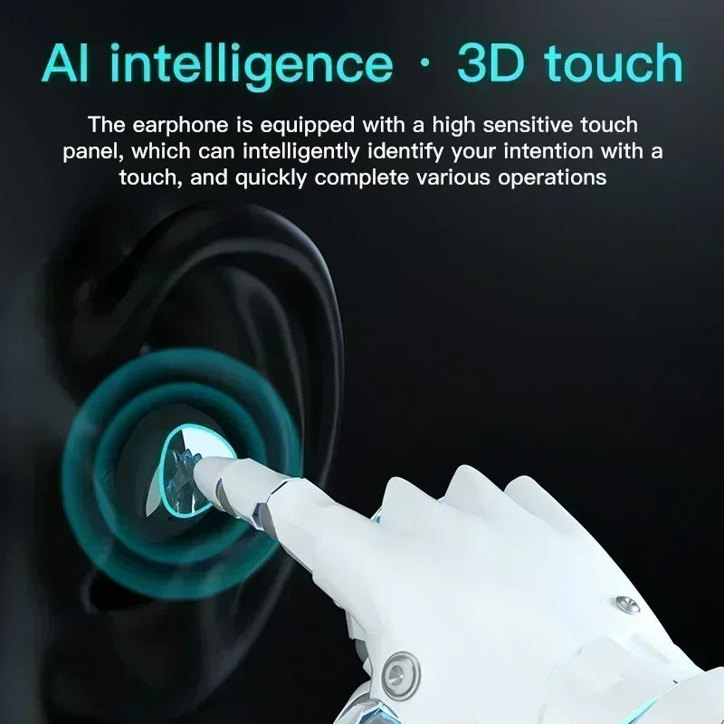 Original M10 Wireless Bluetooth Earpods - All-in-One Sports Headphones with Active Noise Canceling, Stereo Sound &amp; Built-in Mic