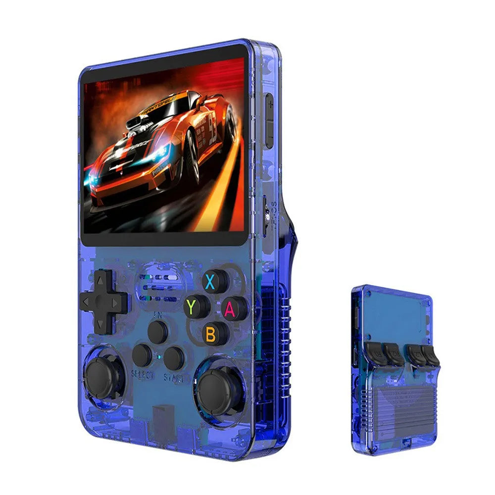 R36S new retro game console 3.5-inch Linux open-source system portable handheld game console with 128GB large memory