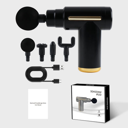 Button Fascia Gun Deep Tissue Massage Mini Lightweight and Adjustable Speed Massage Equipment Suitable for the Body