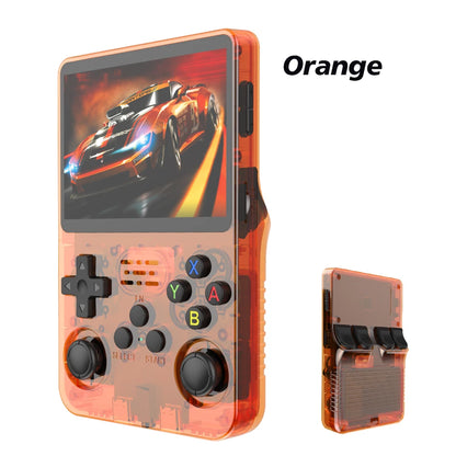 R36S new retro game console 3.5-inch Linux open-source system portable handheld game console with 128GB large memory