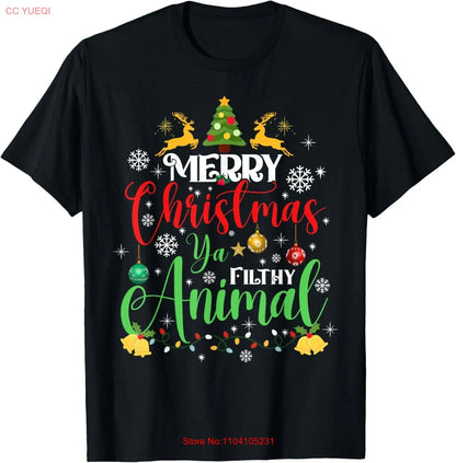 Merry Christmas Animal Filthy Ya Xmas Family Pajama T-Shirt Hoodie