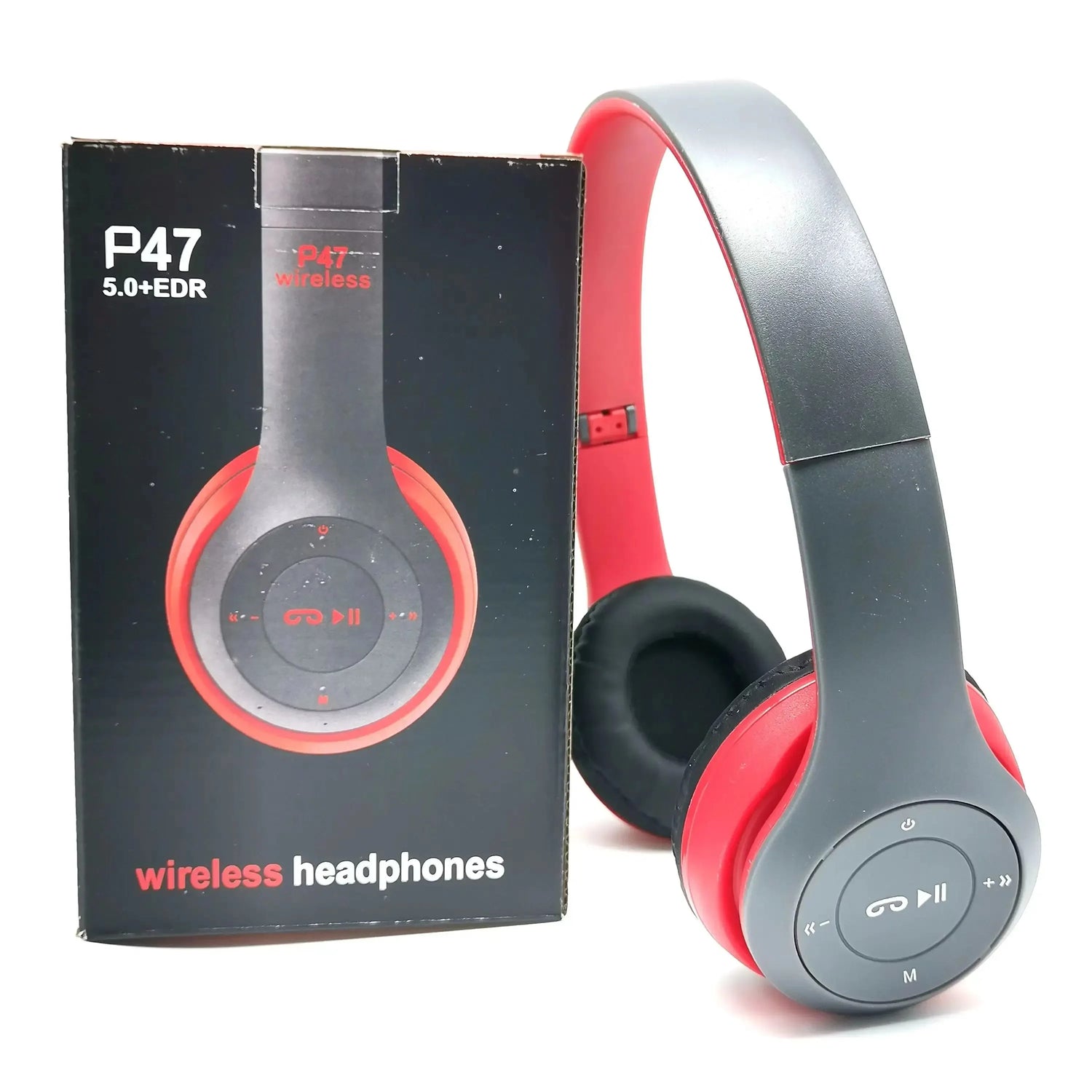 Foldable Bluetooth Headphones Wireless Overhead Earphones with Microphone Volume Control for iPhone And Android Game Headset
