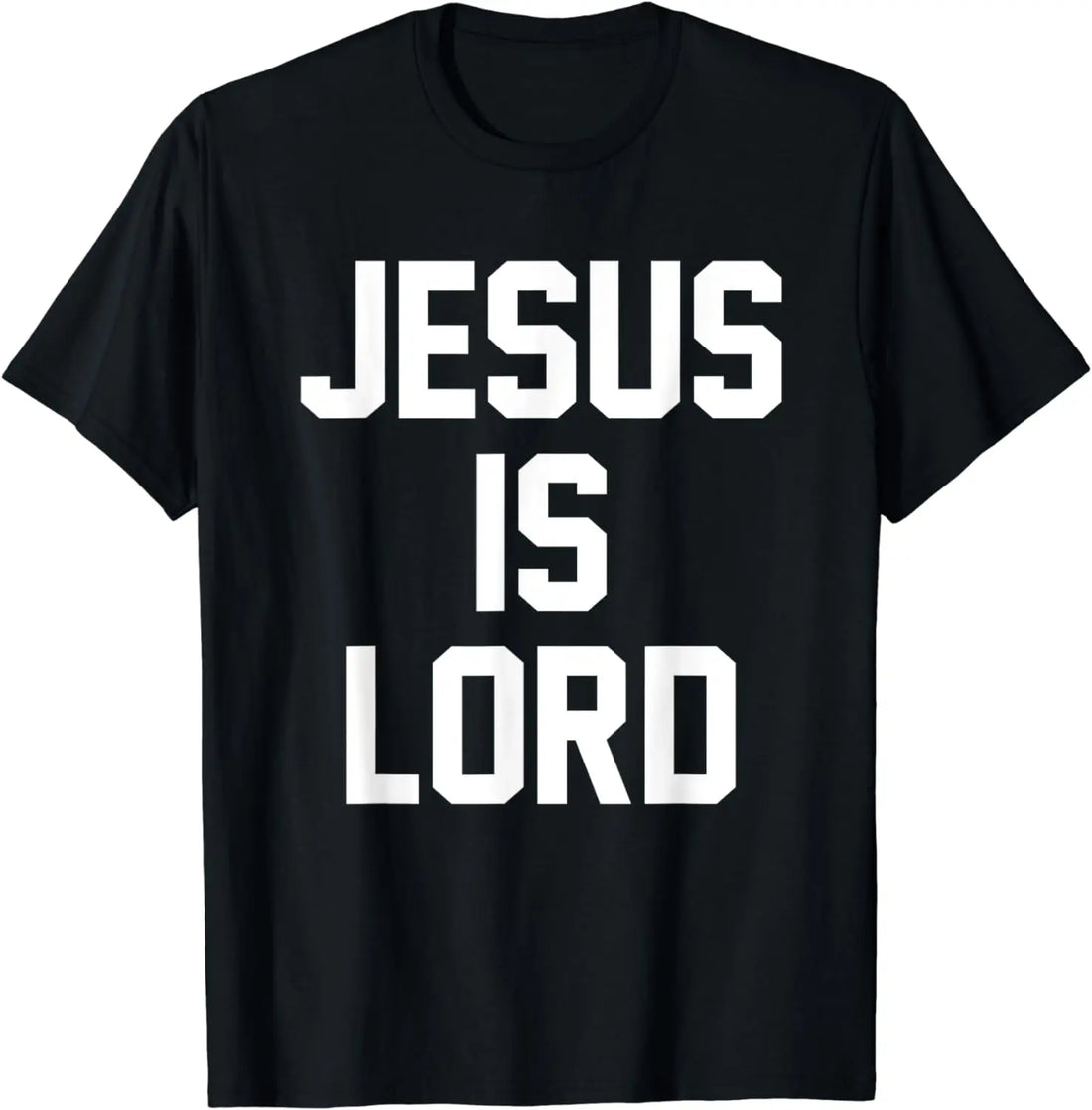 Jesus Is Lord Christian Faith Trust in God Christ T-Shirt  Men Clothing  Streetwear  Camisetas