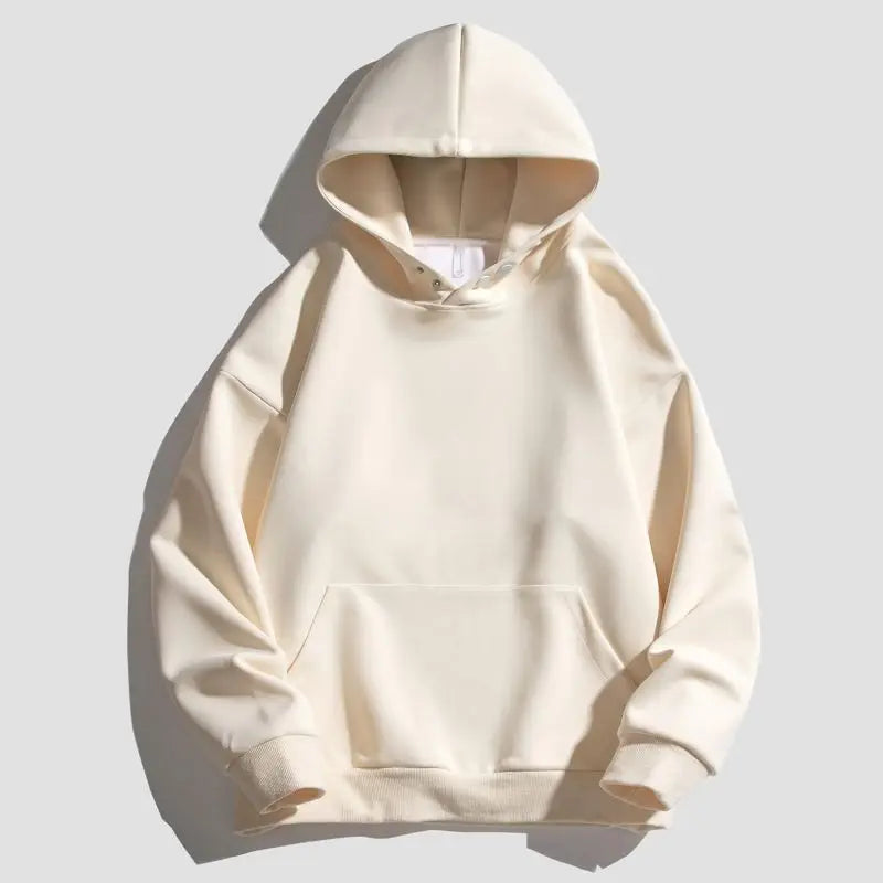 Customized Logo Men Women Autumn Winter Pullover Hoodie Fleece Work Coat Team Club Solid Color Sweater High School Student Top