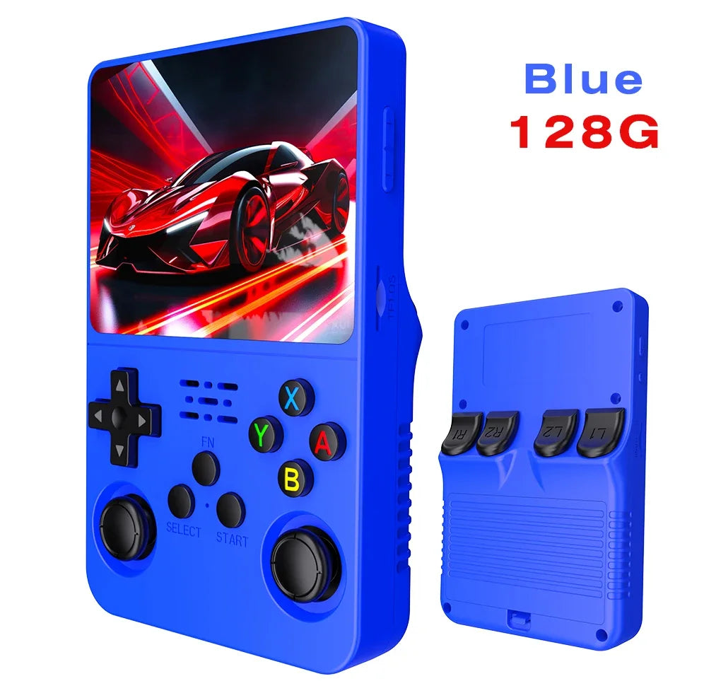Open Source R36S Retro Handheld Video Game Console Linux System 3.5 Inch IPS Screen Portable Pocket Video Player 64GB Games