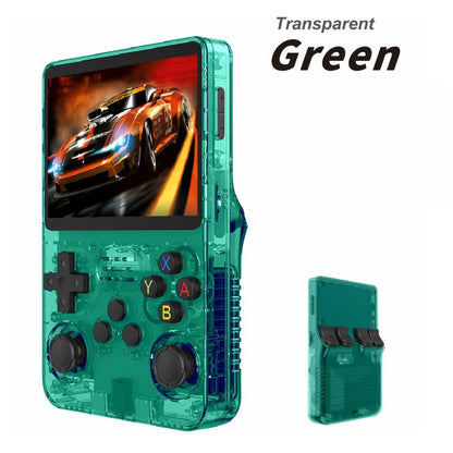 Open Source R36S Retro Handheld Video Game Console Linux System 3.5 Inch IPS Screen Portable Pocket Video Player 64GB Games