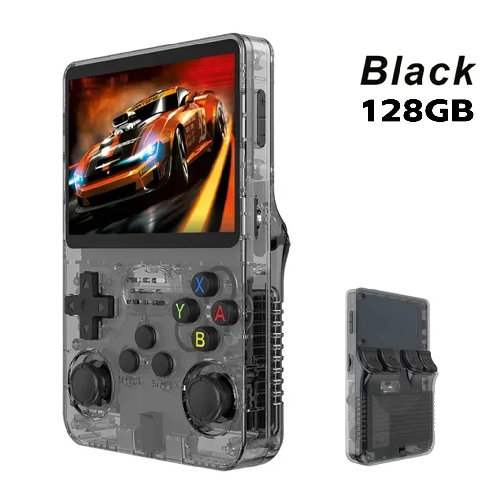 R36S Retro Handheld Video Game Console Linux System 3.5 Inch IPS Screen Portable Player 64GB GamesMultiple colors are available
